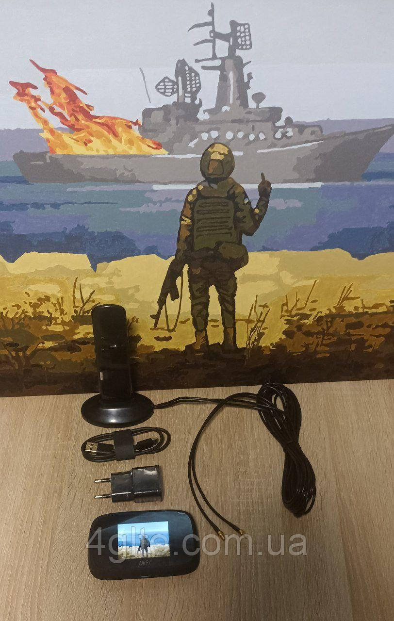 4G Wi-Fi роутер Novatel MiFi7000 UA з широкосмуговою MIMO антеною 5G 2x12 dBi на магніті, фото 1