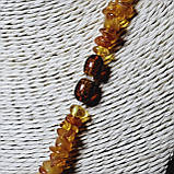 Намисто 100% натуральний бурштин (не прес, не плавка) 9 мм вага 16,2г, фото 3