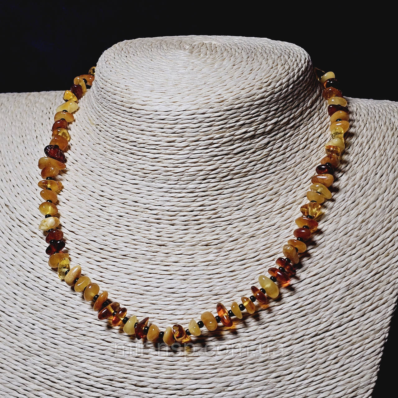 Намисто 100% натуральний бурштин (не прес, не плавка) вага 8 г довжина 40 см, фото 1