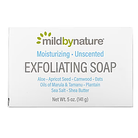 Mild By Nature, отшелушивающее мыло, с маслами марулы, таману и ши, без запаха, 141 г MBN-01705