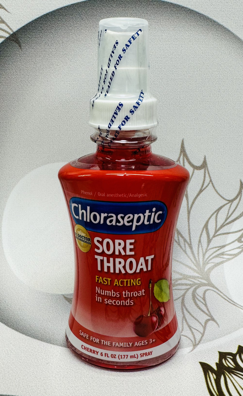 Спрей проти болю в горлі Chloraseptic Sore Throat Spray