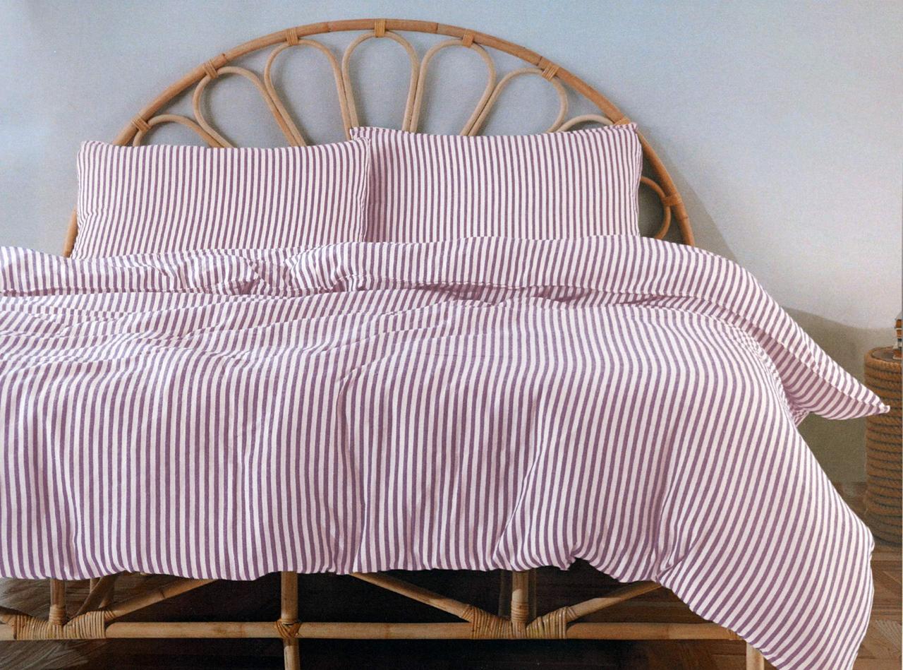 Постільна білизна Turkiz Naturel 200 х 220 см Kaine Pink, фото 1