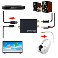 Конвертер Звука Оптический Digital To Analog Audio Converter SPDIF To RCA