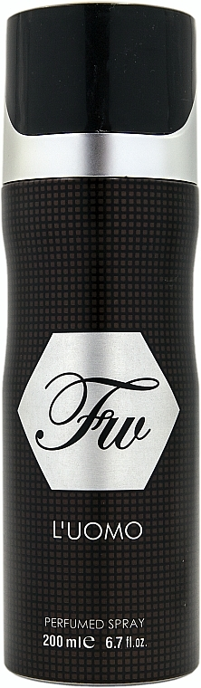 Дезодорант Fragrance World L'Uomo для чоловіків — deo spray 200 ml