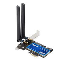 Двухдіапазонний PCI-E Wi-Fi адаптер FENVI 2.4/5GHz 1200 Mbps + Bluetooth, Чорний