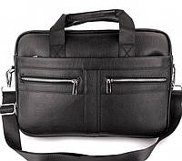 Офисная мужская сумка для ноутбука и документов SK N8956 черная FM