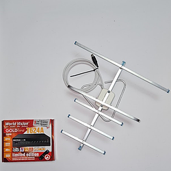 Комплект Т2 Тюнер World Vision T644A FM та антена кімнатна Energy Т2