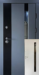 Вхідні двері вуличні Redfort Марсель Glass Антрацит 860 мм, клас Композит