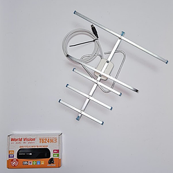 Комплект Т2 Тюнер World Vision T644M3 FM та антена кімнатна Energy Т2