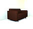 Диван офісний Tobi Sho Арне з підлокітниками 1380х700х740 мм, шкірзам Bright Brown/2231, фото 4