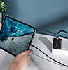Кабель Baseus Cafule USB Type-C to USB Type-C PD2.0 100W 20W 2 м Black/Red (CATKLF-BL91), фото 7
