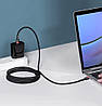 Кабель Baseus Cafule USB Type-C to USB Type-C PD2.0 100W 20W 2 м Black/Red (CATKLF-BL91), фото 8