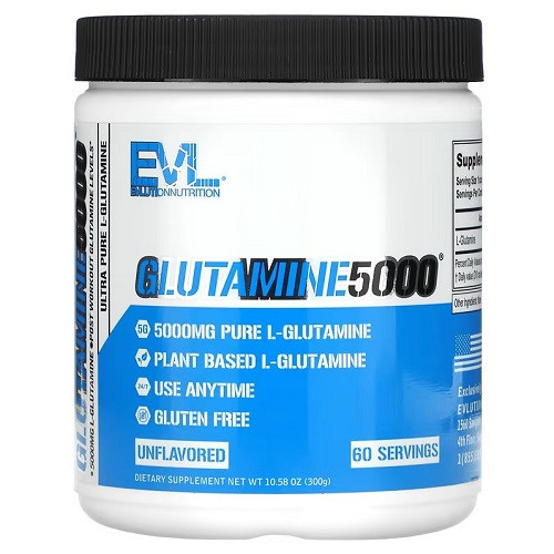 Глютамін EVLution Nutrition Glutamine 5000 (300 грам.)