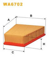 Фильтр воздушный Шкода FABIA WA6702/AP189/1 WIX