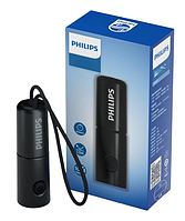 Фонарик Philips SFL-1126 карманный, портативный, 10 режимов работы, свисток, USB-шнур для зарядки в корпусе