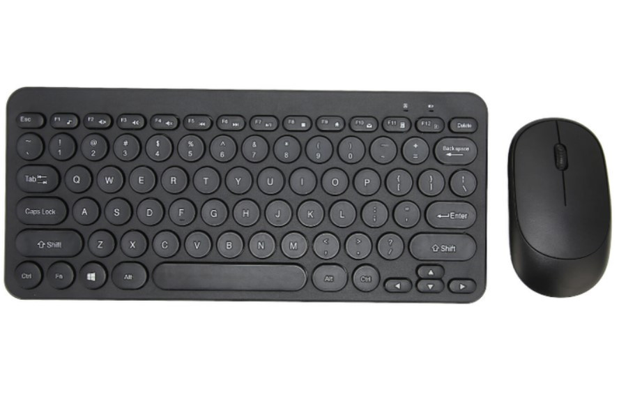 Набір бездротова клавіатура та мишка Wireless 902 8887, чорний, фото 1