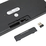 Набір бездротова клавіатура та мишка Wireless 902 8887, чорний, фото 2