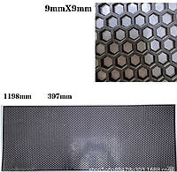 Сітка для бампера, радіатора (Пластик Чорна) 40х120см/соти 9х9мм