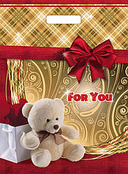 Полиэтиленовый пакет с прорезной ручкой 290*390 мм 10 шт