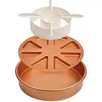 Кругла форма для випікання з антипригарним покриттям Copper Chef Perfect Cake Pan Коричневый