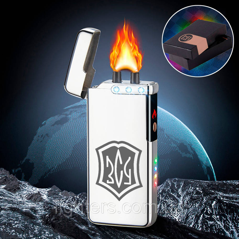 Електроімпульсна запальничка USB у подарунковому пакованні LG-572, фото 1