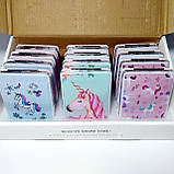 Дзеркало косметичне кишенькове прямокутне з пересипом, фото 4