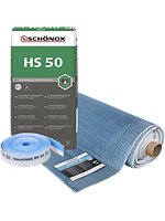 SCHÖNOX RENOTEX 3D 2x25м Трехмерная сетка для слабых оснований и плавающих полов 50 м² шт.