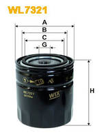 Фильтр масляный AUDI, Фольксваген WL7321/OP526/5 WIX