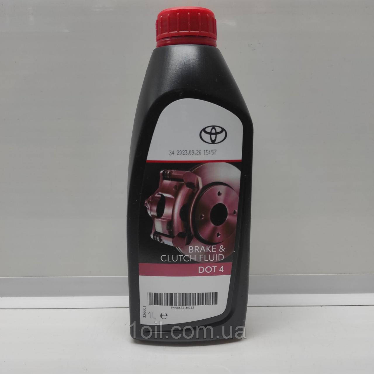 Тормозна рідина TOYOTA BRAKE & CLUTCH FLUID DOT-4 08823-80112 1L