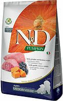Farmina (Фармина) N&D Grain Free Pumpkin Medium & Maxi Puppy Lamb & Blueberry Беззерновой сухой корм 12 кг