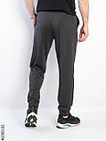 2300-32 Спортивні штани чоловічі на манжеті двунитка батал (5 од: 50,52,54,56,58), фото 2