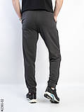 2300-32 Спортивні штани чоловічі на манжеті двунитка батал (5 од: 50,52,54,56,58), фото 4
