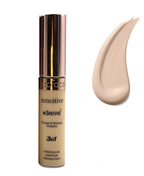 Консилер Topface "Sensitive - Mineral 3 in 1 Concealer" 002відтінок (Rose Beige) 12мл