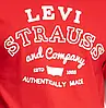 Чоловіча футболка levi's® Hughes Logo Tee - Red, фото 2