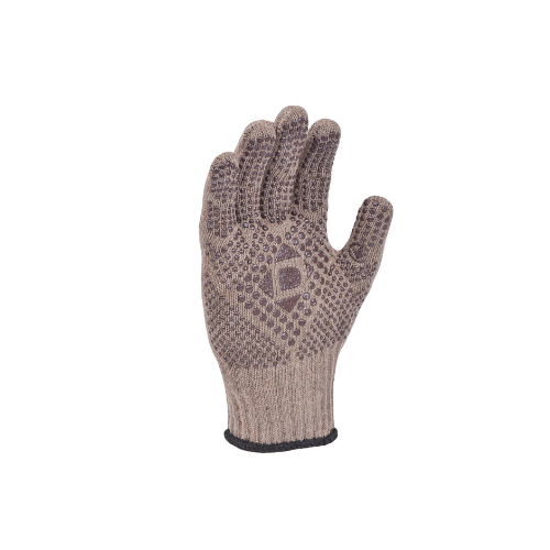Рукавички 5702 трикотаж з малюнком ПВХ р.10(XL) клас 10 коричневий Універсал D ДКГ