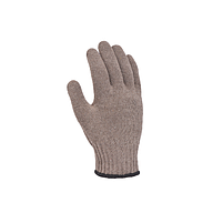 Рукавички 5702 трикотаж з малюнком ПВХ р.10(XL) клас 10 коричневий Універсал D ДКГ, фото 3