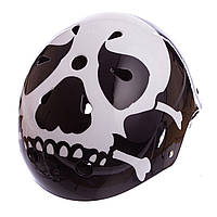 Шолом для екстремального спорту Zelart SKULL SK-5616-015 L-56-58 чорний-білий