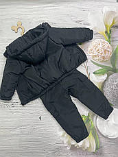 Дитячий демісезонний костюм курточка та штани на флісі сезон Весна Осінь розмір 80-86 86-92 92-98 98-104, фото 2