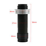 Електронний відеомікроскоп 48Мп 1-130X 1920х1080 кронштейн LED підсвічування, фото 5