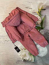 Дитячий демісезонний костюм курточка та штани на флісі сезон Весна Осінь розмір 80-86 86-92 92-98 98-104, фото 3