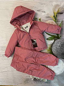 Дитячий демісезонний весняний осінній костюм штани та курточка 80-86 86-92 92-98 98-104