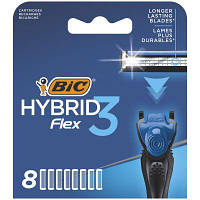 Змінні касети Bic Flex 3 Hybrid 8 шт. (3086123480933) (код 1498822)