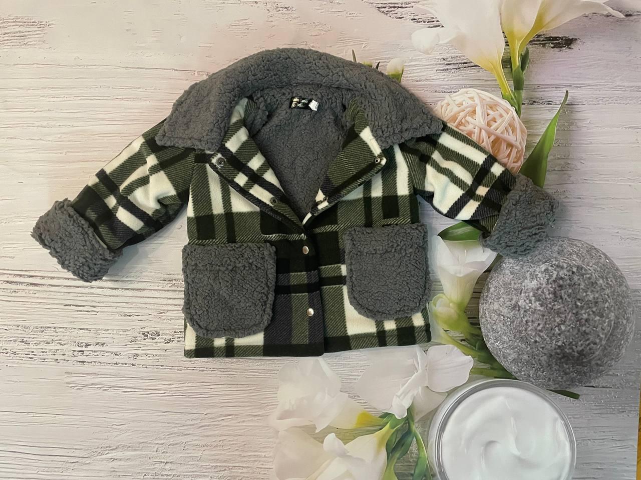 Демісезонна дитяча курточка Тедді розміри 80-86 86-92 92-98 98-104 осіння весняна курточка-сорочка