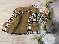 Демісезонна дитяча курточка Тедді розміри 80-86 86-92 92-98 98-104 осіння весняна курточка-сорочка, фото 4