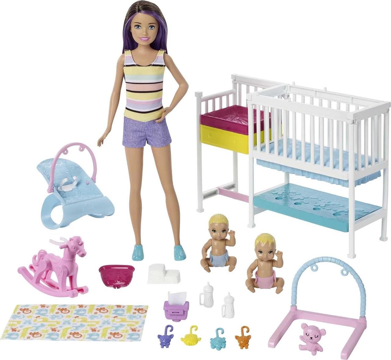 Уцінка!!! Ігровий набір лялька Барбі Скіппер няня Дитяча кімната Barbie Skipper Babysitters Inc Nap ‘n' Nurture Nursery Playset