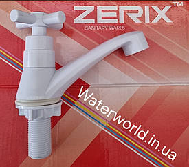 Zerix монокран для однієї холодної води 017 C White білий