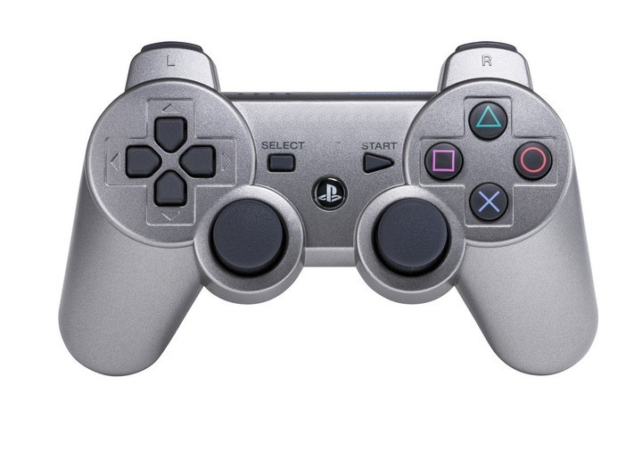 Бездротовий джойстик для PS3 SONY Wireless DUALSHOCK 3 Bluetooth геймпад ігровий USB Сріблястий