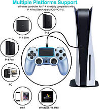 Бездротовий джойстик для PS4 SONY Wireless DUALSHOCK 4 Bluetooth геймпад ігровий USB Хакі, фото 5