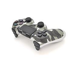 Бездротовий джойстик для PS4 SONY Wireless DUALSHOCK 4 Bluetooth геймпад ігровий USB Хакі/Сріблястий, фото 2