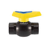 Кран кульовий "3/4" пластиковий "різь внутрішня-внутрішня"ВВ. (D-25), фото 3